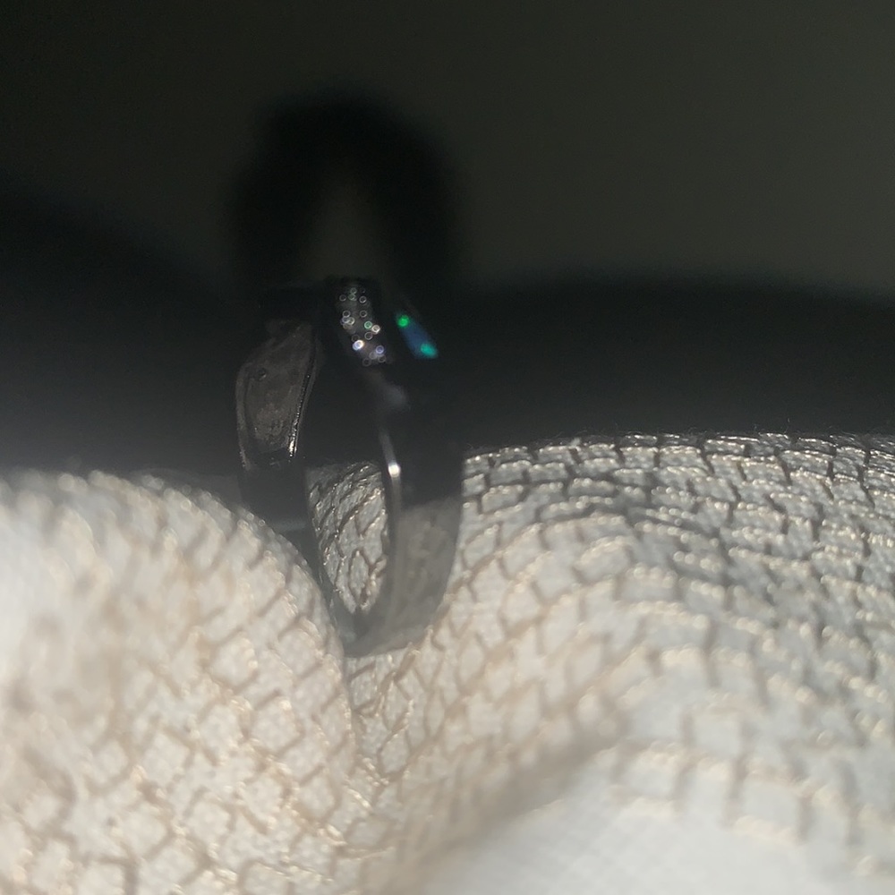 (2for$30)Zircon Black Infinity Ring - Picture 3 of 5